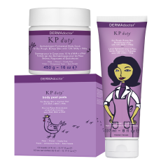 KP Duty Body Peel, Exfoliant and Moisturizing Kit for Keratosis Pilaris + Dry, Rough Bumpy Skin