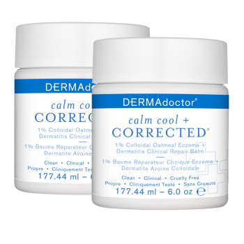 Calm Cool + Corrected 1% Colloidal Oatmeal Eczema + Dermatitis Clinical Repair Balm, Dual Pack